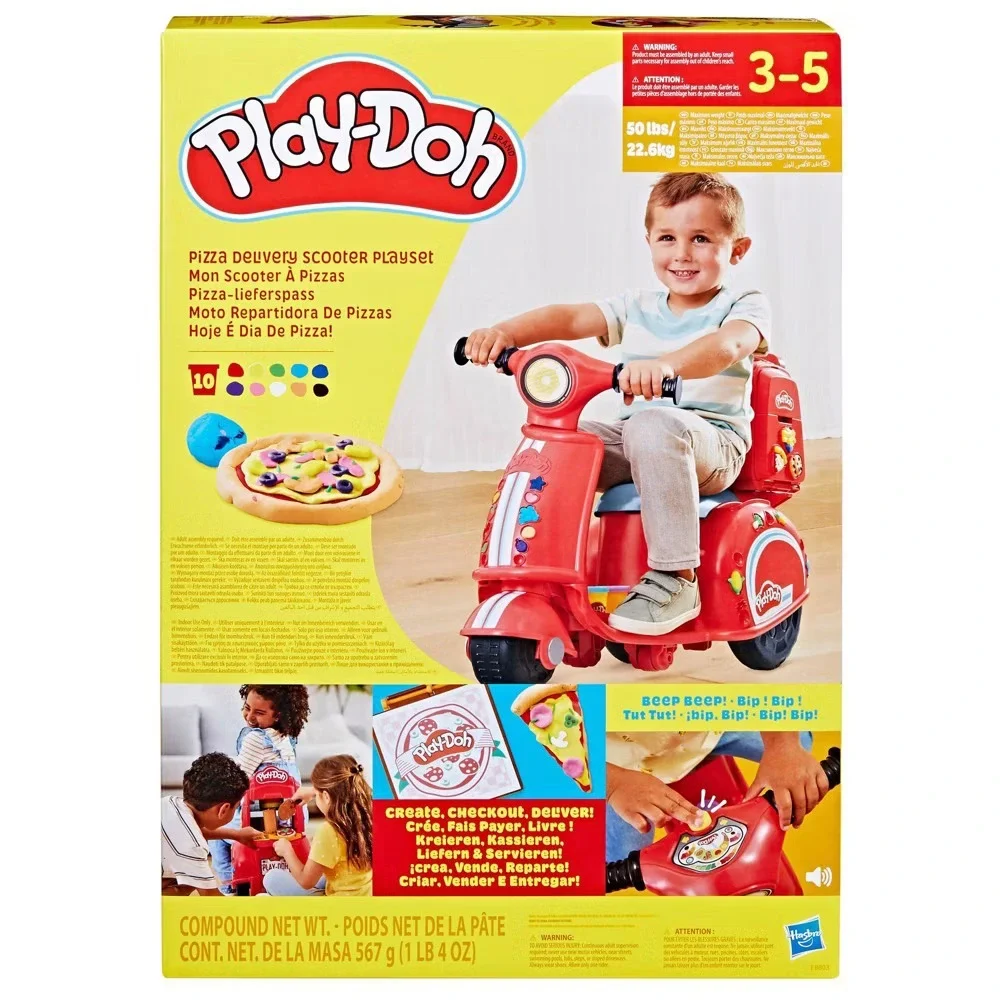 Play-Doh Pizza Delivery Scooter Playset,‎ Large Ride-On Play Toys, Ages 3-5 NEW